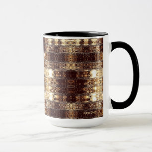 Deep Brown Abstract Mug