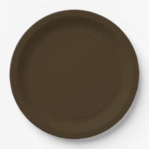 Deep Brown Party Paper plate