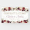 Deep Burgundy Floral Wedding