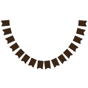 Deep Chocolate Brown Background – Wedding Bunting