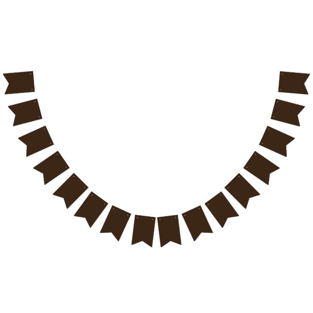 Deep Chocolate Brown Background – Wedding Bunting (All)