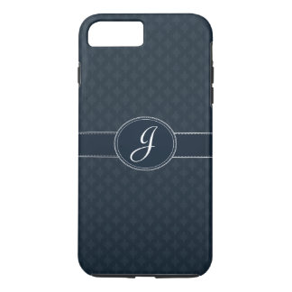 Deep Classic Navy Custom Monogram iPhone 7 Case