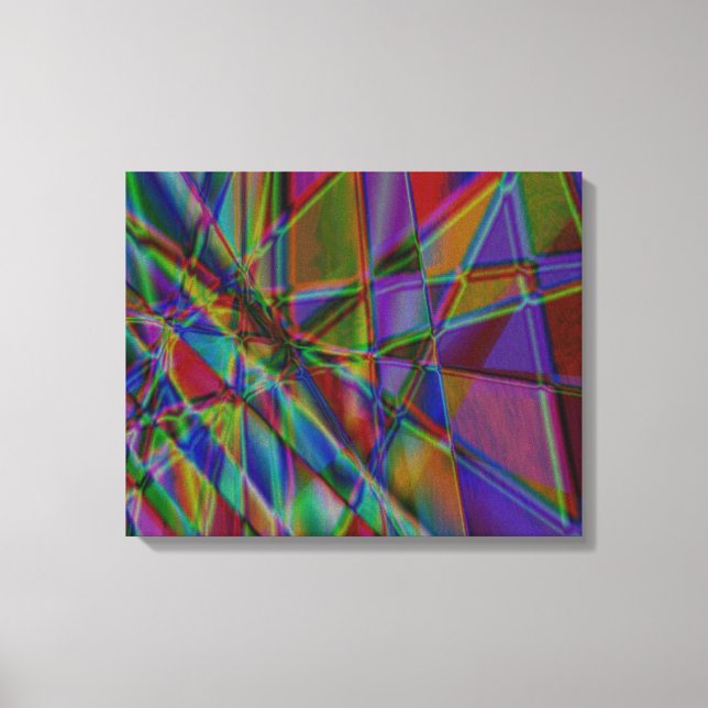 Deep Coloured Abstract Art Canvas (Front)