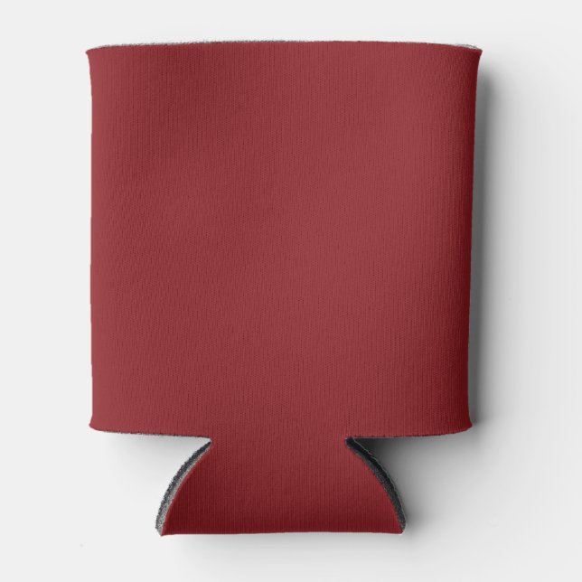 Deep Cranberry Solid Colour Can Cooler (Front)