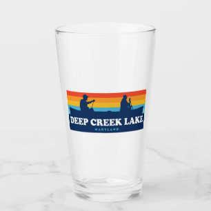 Deep Creek Lake Maryland Canoe Glass