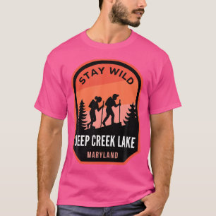 Deep Creek Lake Maryland Hiking In Nature T-Shirt