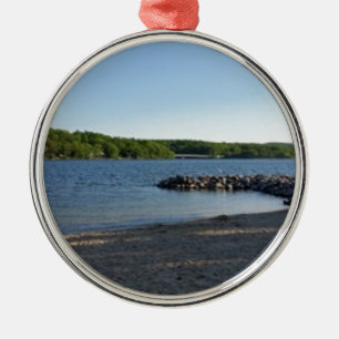 Deep Creek Lake Maryland Metal Tree Decoration