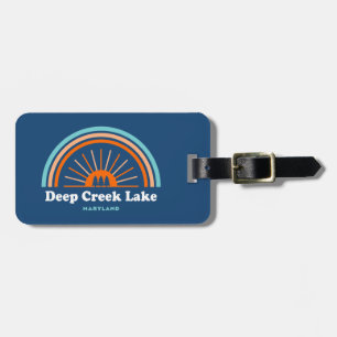 Deep Creek Lake Maryland Rainbow Luggage Tag