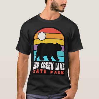 Deep Creek Lake State Park Maryland Bear Badge TSh T-Shirt