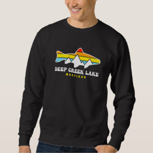 Deep Creek Lake State Park Maryland Md Fishing Ski Sweatshirt