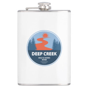 Deep Creek Wild And Scenic River Idaho Hip Flask