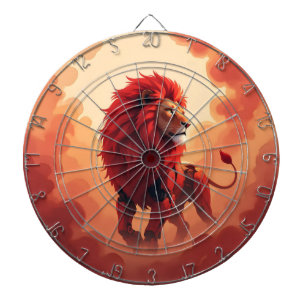 Deep Crimson Glow – The Lion of Burning Destiny. Dartboard