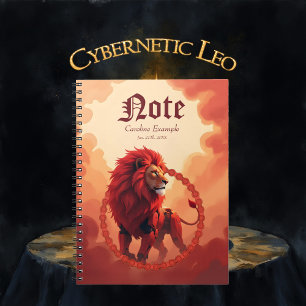 Deep Crimson Glow – The Lion of Burning Destiny. Notebook