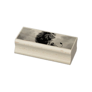 Deep Crimson Glow – The Lion of Burning Destiny.   Rubber Stamp