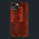 Deep Crimson Painting with Geometric Shapes iPhone 13 Case<br><div class="desc">If you love red then this is the print for you. Geometric shapes populate the background. Get your hands on this wonderful print today!</div>