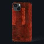 Deep Crimson Painting with Geometric Shapes iPhone 13 Case<br><div class="desc">If you love red then this is the print for you. Geometric shapes populate the background. Get your hands on this wonderful print today!</div>