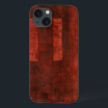 Deep Crimson Painting with Geometric Shapes iPhone 13 Case<br><div class="desc">If you love red then this is the print for you. Geometric shapes populate the background. Get your hands on this wonderful print today!</div>
