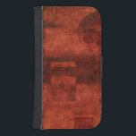 Deep Crimson Painting with Geometric Shapes Samsung S4 Wallet Case<br><div class="desc">If you love red then this is the print for you. Geometric shapes populate the background. Get your hands on this wonderful print today!</div>