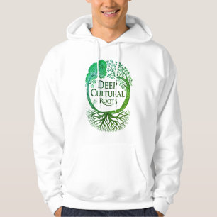 Deep Cultural Roots – Minimal Gold & Black Hoodie