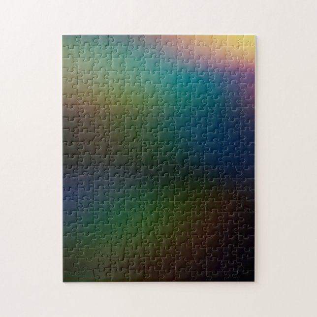 Deep Dark Holographic Iridescent Lustrous Plastic Jigsaw Puzzle (Vertical)
