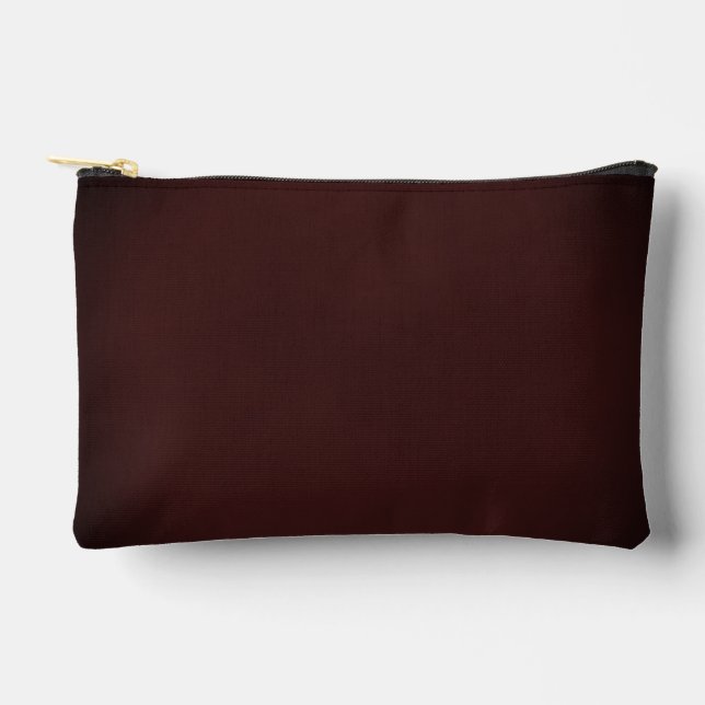 Deep Dark Mottled Maroon Accessory Pouch (Front)