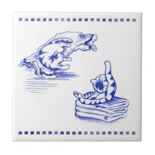 Deep Delft Midnight Blue Color Faux Glitter Solid Tile