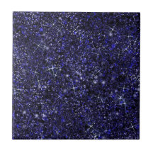 Deep Delft Midnight Blue Colour Faux Glitter Solid