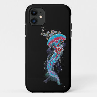 Deep Descent  FluorescentJellyfish  iPhone 11 Case