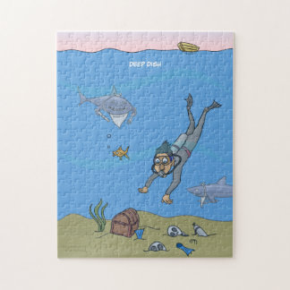 Deep Dish Diver Jigsaw Puzzle