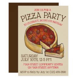 pie party invitations