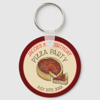 Deep Dish Pepperoni Pizza Pie Birthday Party