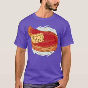 Deep Dish Pizza Food Eat Tasty  T-Shirt
