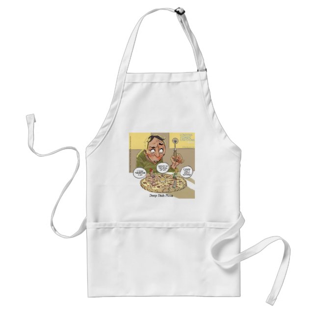 Deep Dish Pizza Funny Philosophical Standard Apron (Front)