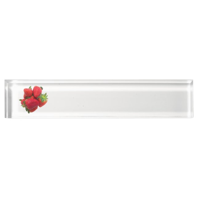 Deep dream strawberries image nameplate (Front)