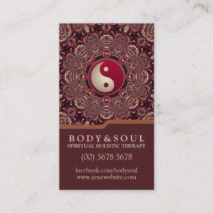 Deep Earth Holistic Therapy New Age Business Cards