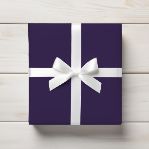 Deep Eggplant Plum Violet Purple Solid Colour Wrapping Paper