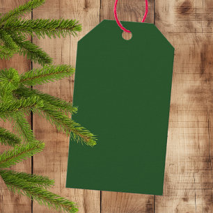 Deep Elegant Green - Solid Gift Tags