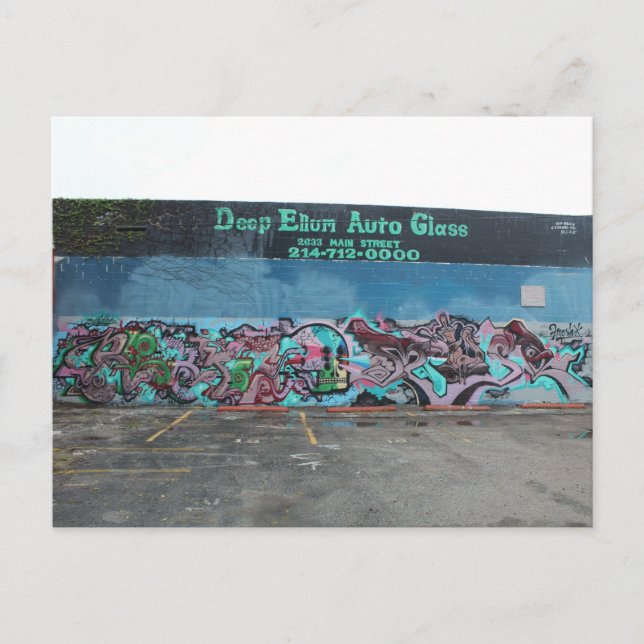 Deep Ellum Graffiti Artwork # 17 Postcard (Front)