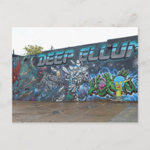 Deep Ellum Graffiti Artwork # 4 Postcard