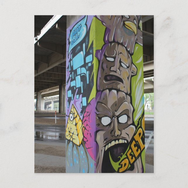 Deep Ellum Graffiti Artwork # 53 Postcard (Front)