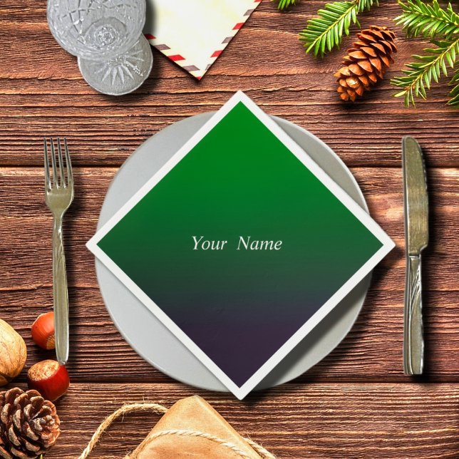 Deep Emeral gradient   Napkin (Creator Uploaded)