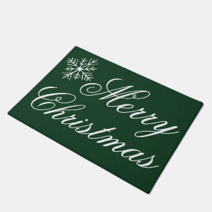 Deep Emerald Christmas Doormat