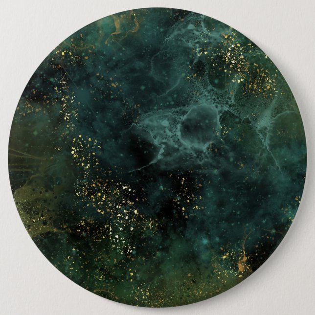 Deep Emerald Elegant  6 Cm Round Badge (Front)