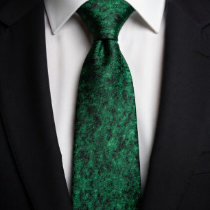 Deep Emerald Granite Speckle  Tie