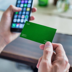 Deep Emerald Green Business Card