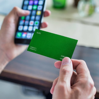 Deep Emerald Green Business Card