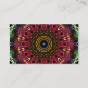 Deep Flower with Leaves Business Card