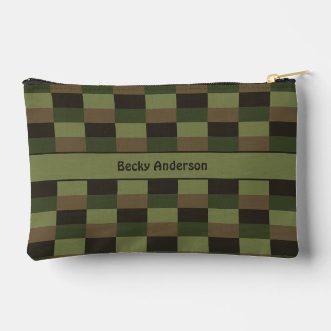 Deep Forest Colour Combination Accessory Pouch (Back)