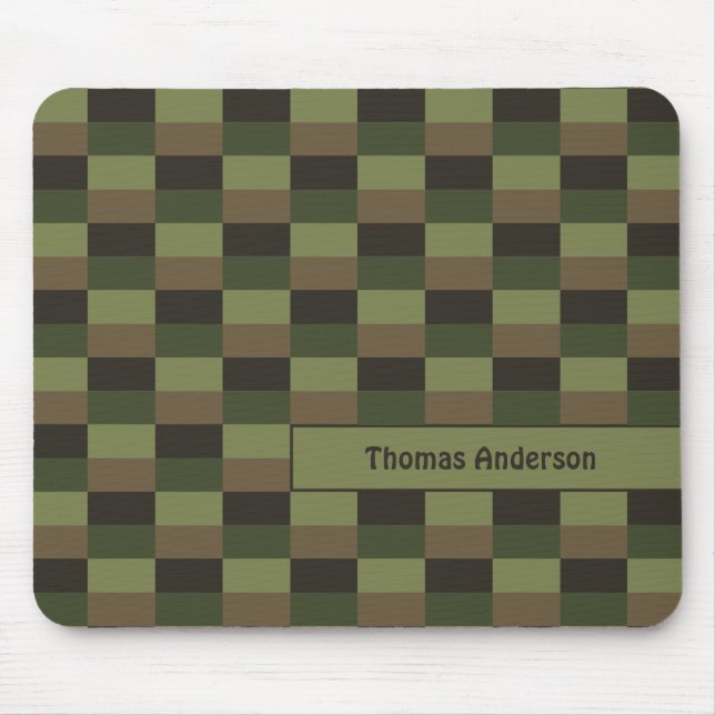 Deep Forest Colour Combination Mouse Mat (Front)