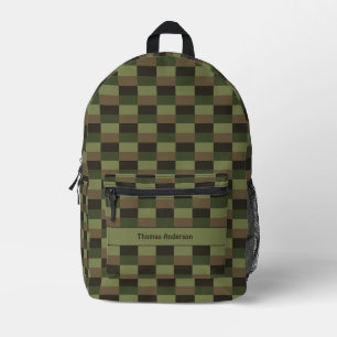 Deep Forest Colour Combination Printed Backpack